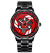 3D Spinning Motorcycle Engine Watch