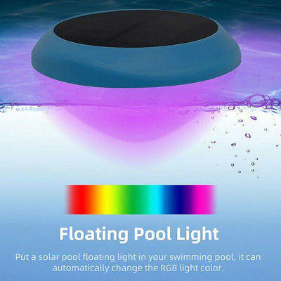 Solar LED RGB Light Outdoor Garden Pond Swimming Pool Floating Waterproof Lamps