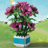 Flower Anemonia Sulcata Potted Plant Building Blocks Bricks Set