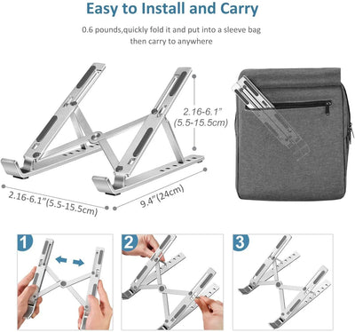 Portable Aluminum Foldable Laptop Stand