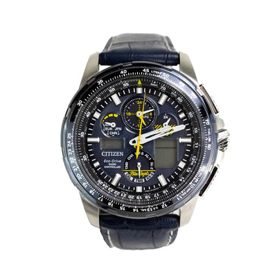 Citizen Blue Angels Skyhawk AT Crocodile Print Strap Watch