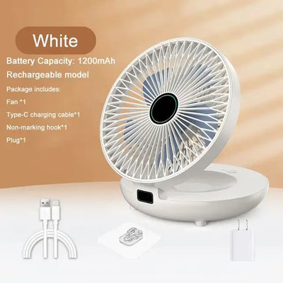 Versatile USB Charging Desktop Fan