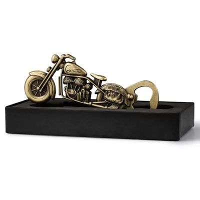 Golden Motorcycle Bottle Opener