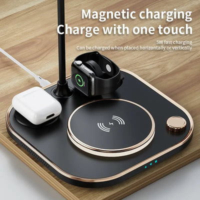 4 in 1 Wireless Charger Pad with Lamp