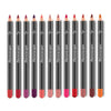 12Pcs Women Waterproof Lipstick Long Lasting Matte Lip Liner Pencil Lip Pen Set