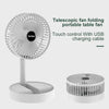 Portable USB Rechargeable Telescopic Fan: Foldable Stand