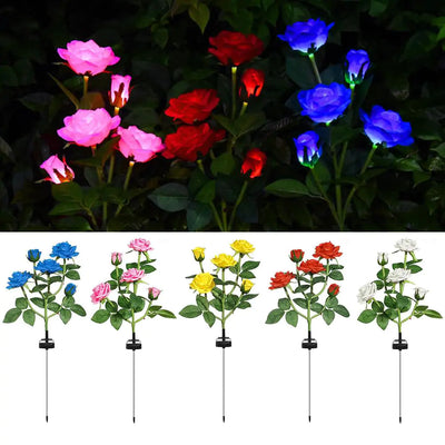 LED Solar Flower Lamp