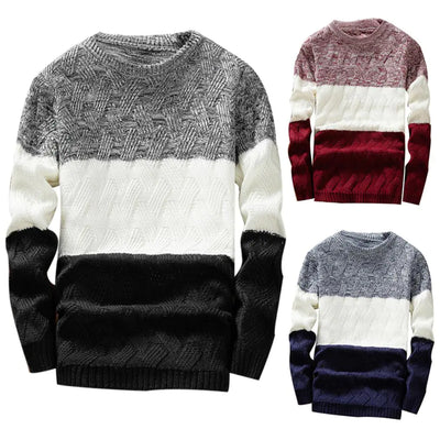 Men Autumn Sweaters O Neck Long Sleeve