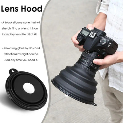 Ultimate Lens Hood Reflection-free Collapsible Silicone Lens Cover