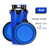 2 in 1 Pet Water Bottle Food Container With Folding Silicone