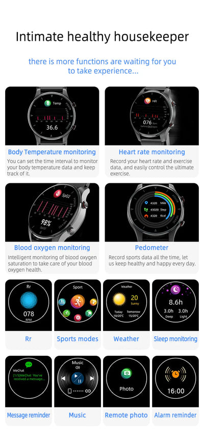 Blood Pressure Watch With Inflatable Airbag