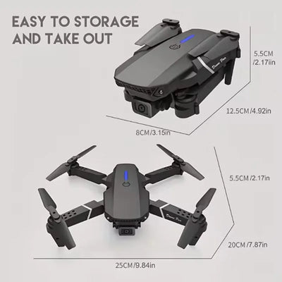 New E88Pro RC Drone 4K Professinal With 1080P