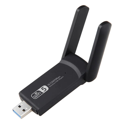 1300Mbps Long Range AC1300 Dual Band 5GHz Wireless USB 3.0 WiFi Adapter Antennas