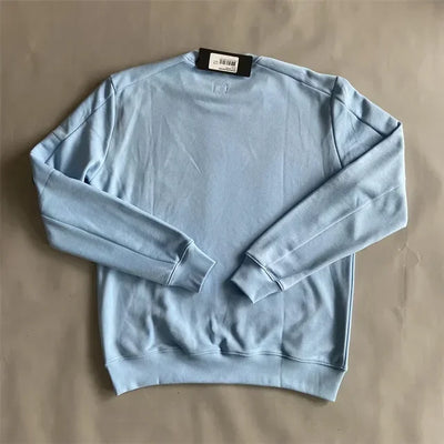 Men's Round Neck Sweater with Zippered Pocket