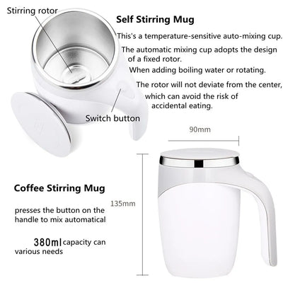 Rechargeable Self Stirring Mug