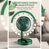 Portable USB Rechargeable Telescopic Fan: Foldable Stand