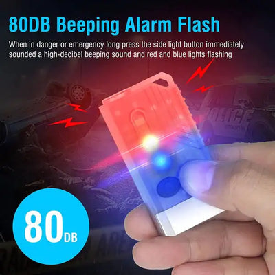 EDC Flashlight with Red, UV and Blue Light